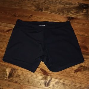 Black new balance compression shorts